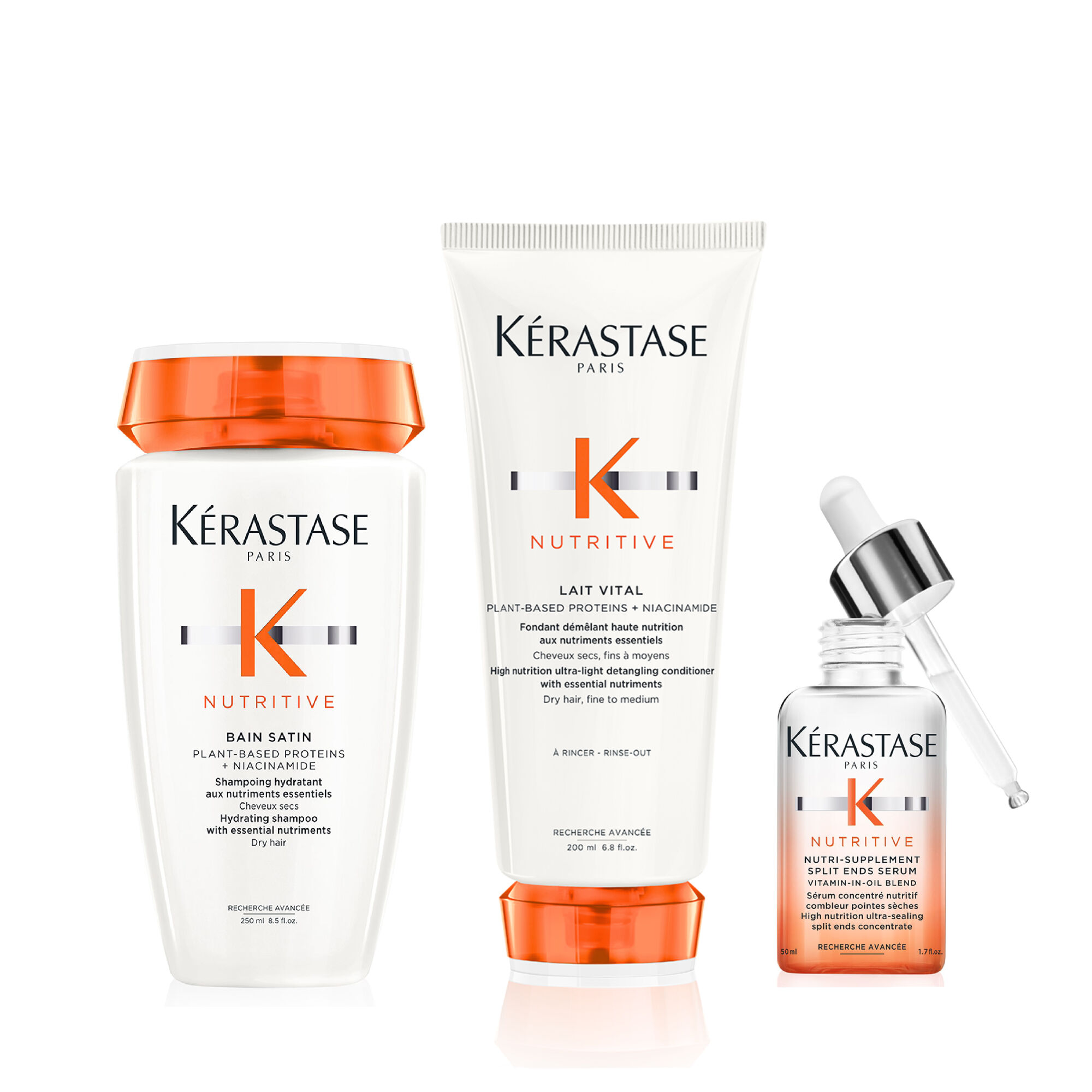 Kérastase Routine for Dry Hair with Essential Nutrients